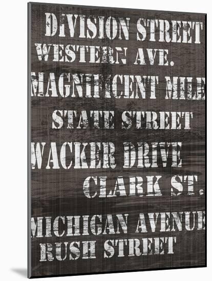 Streets of Chicago I-Andrea James-Mounted Art Print