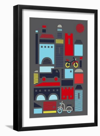 Streets Of Marrakesh-null-Framed Giclee Print