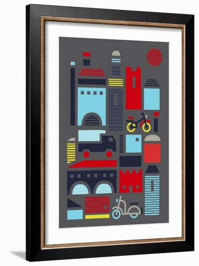 Streets Of Marrakesh-null-Framed Giclee Print