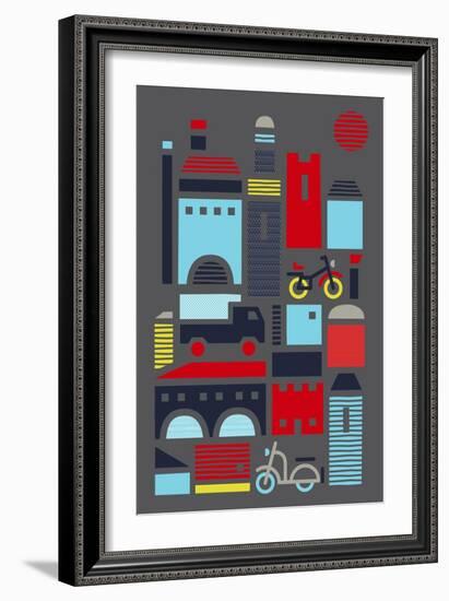 Streets Of Marrakesh-null-Framed Giclee Print