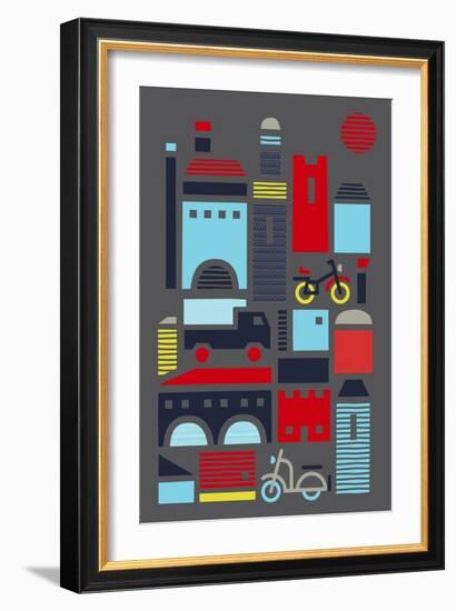 Streets Of Marrakesh-null-Framed Giclee Print