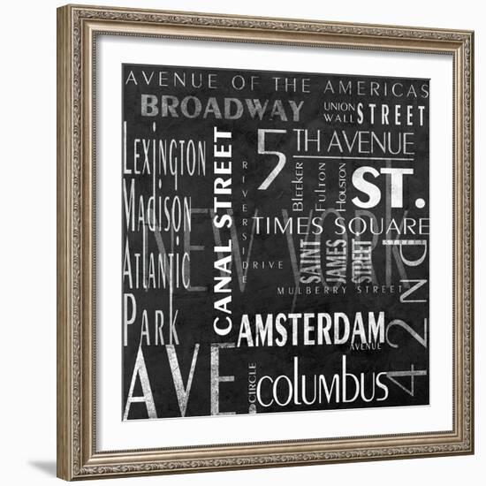 Streets of New York-null-Framed Art Print