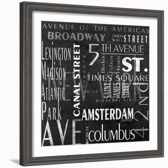 Streets of New York-null-Framed Art Print