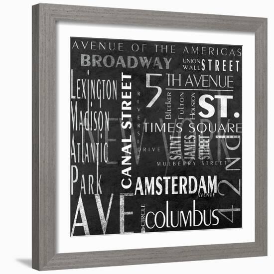 Streets of New York-null-Framed Art Print