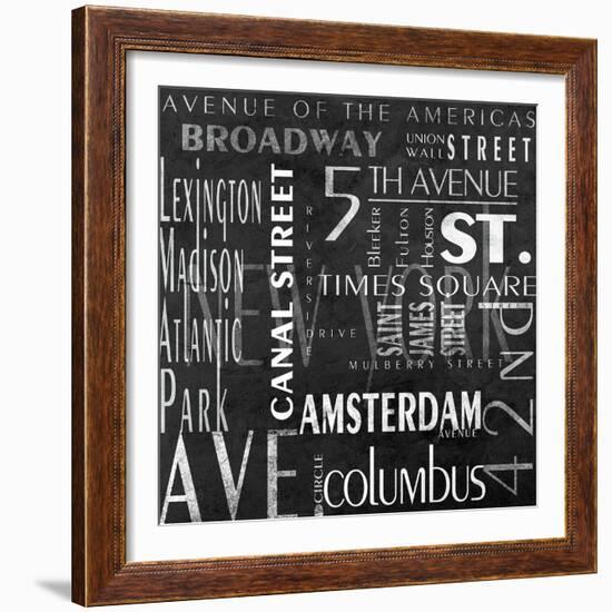 Streets of New York-null-Framed Art Print