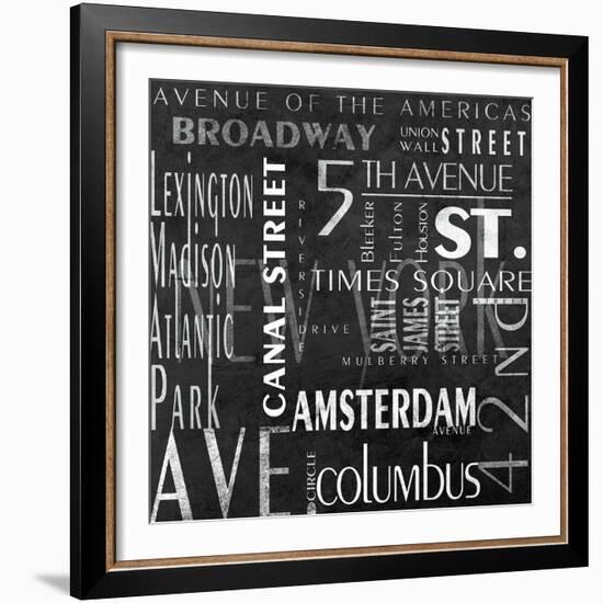 Streets of New York-null-Framed Art Print