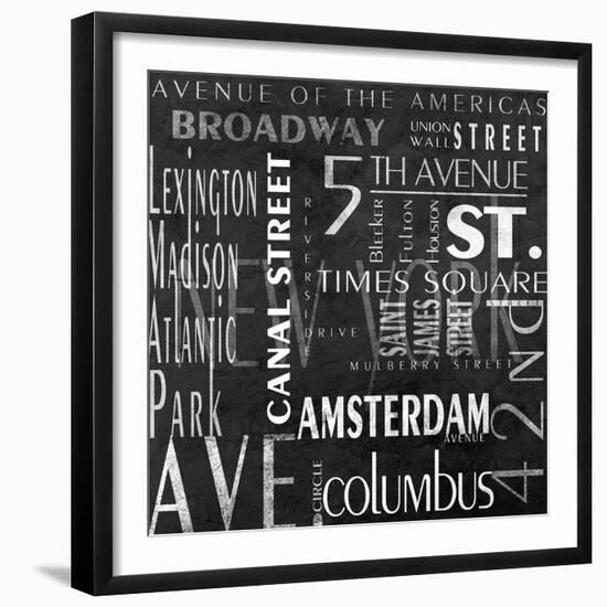 Streets of New York-null-Framed Art Print