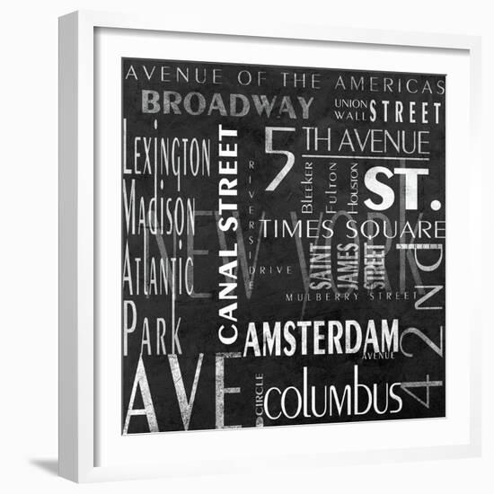 Streets of New York-null-Framed Art Print