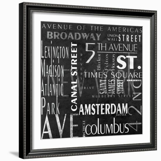 Streets of New York-null-Framed Art Print