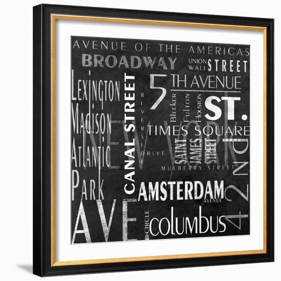 Streets of New York-null-Framed Art Print