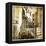 Streets Of Old Venice -Picture In Retro Style-Maugli-l-Framed Stretched Canvas