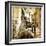 Streets Of Old Venice -Picture In Retro Style-Maugli-l-Framed Premium Giclee Print