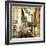 Streets Of Old Venice -Picture In Retro Style-Maugli-l-Framed Premium Giclee Print