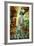 Streets With Tavernas (Pictorial Greece Series)-Maugli-l-Framed Premium Giclee Print