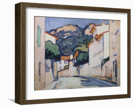 Streetscene, Cassis, C.1913-Samuel John Peploe-Framed Giclee Print