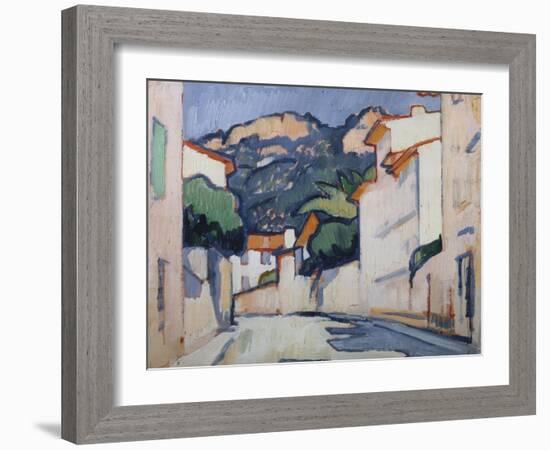 Streetscene, Cassis, c.1913-Samuel John Peploe-Framed Giclee Print