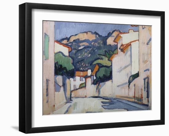 Streetscene, Cassis, c.1913-Samuel John Peploe-Framed Giclee Print