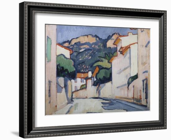 Streetscene, Cassis, c.1913-Samuel John Peploe-Framed Giclee Print