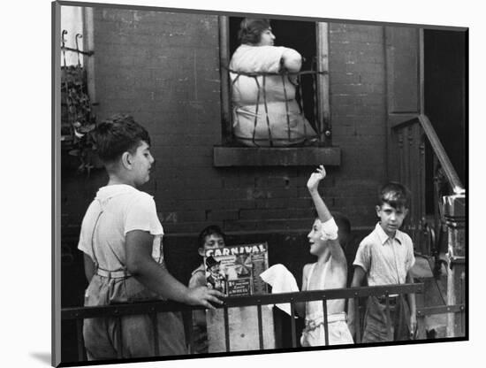 Streetside Games, 1938-Walker Evans-Mounted Photographic Print