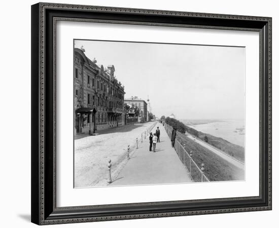 Strelka, Confluence of the Volga and Oka Rivers, Nizhny Novgorod, Russia, 1896-Maxim Dmitriev-Framed Giclee Print