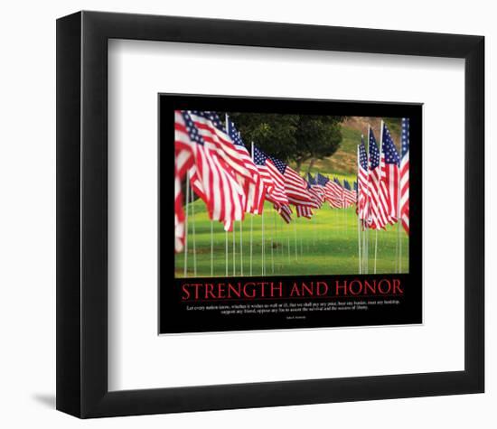 Strength And Honor-SM Design-Framed Premium Giclee Print