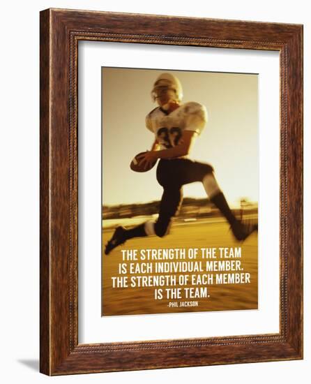 Strength of the Team-Sports Mania-Framed Art Print