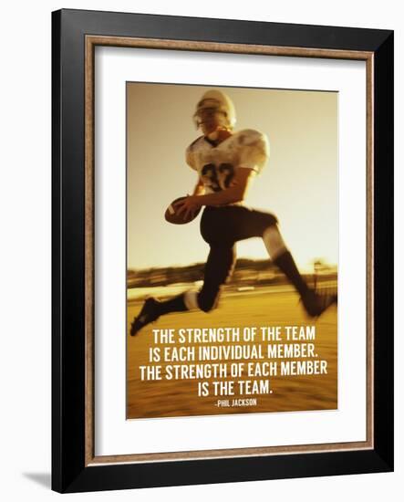 Strength of the Team-Sports Mania-Framed Art Print