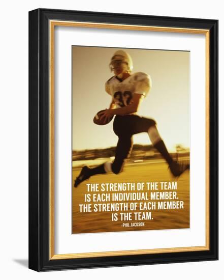 Strength of the Team-Sports Mania-Framed Art Print