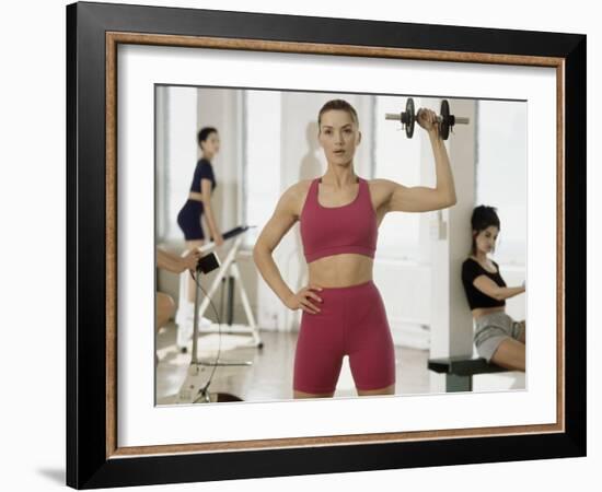 Strength Training in the Gym-null-Framed Photographic Print