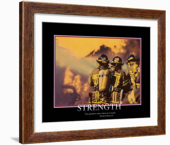 Strength-null-Framed Art Print