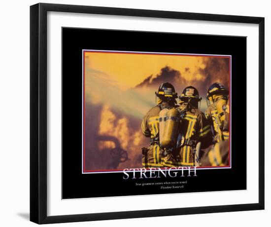 Strength-null-Framed Art Print