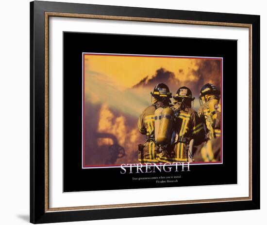 Strength-null-Framed Art Print