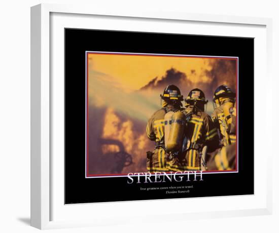 Strength-null-Framed Art Print