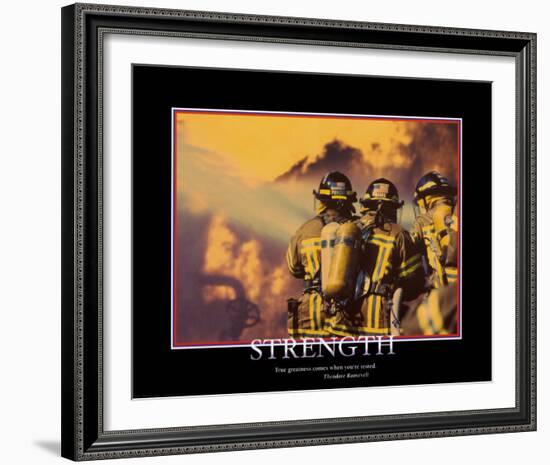 Strength-null-Framed Art Print