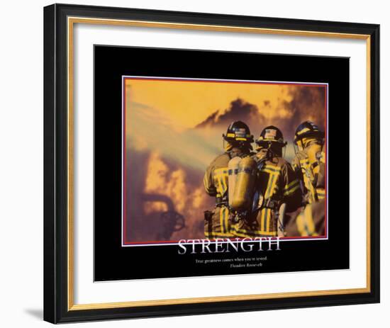 Strength-null-Framed Art Print