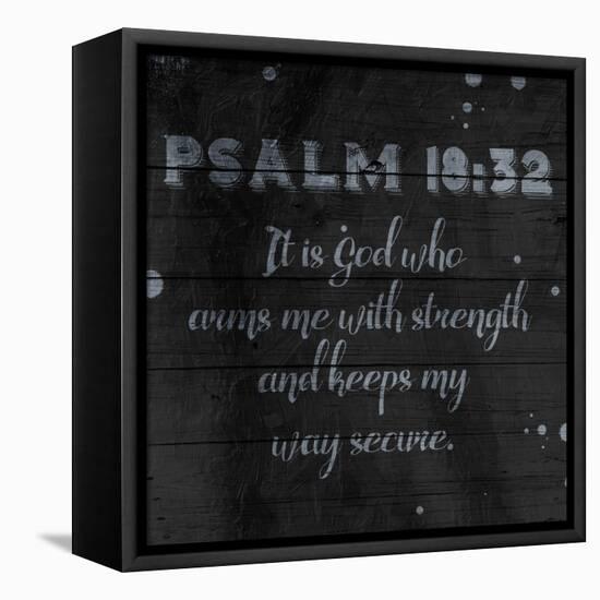 Strength-Jace Grey-Framed Stretched Canvas