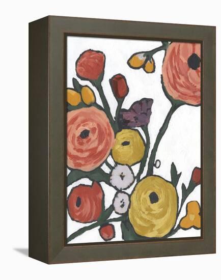 Stretching Blooms II-Annie Warren-Framed Stretched Canvas