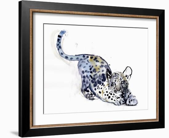 Stretching Cub (Arabian Leopard), 2008-Mark Adlington-Framed Giclee Print