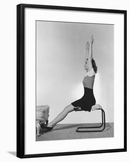 Stretching to the Oldies-null-Framed Photo