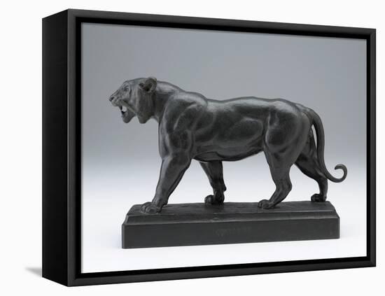 Striding Tiger, Modeled before 1874; Cast Later (Bronze)-Antoine Louis Barye-Framed Premier Image Canvas