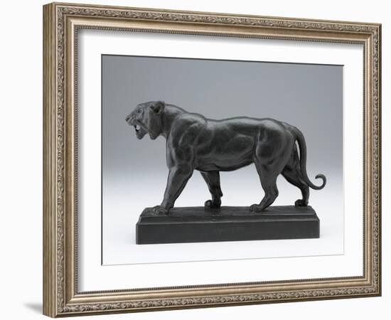 Striding Tiger, Modeled before 1874; Cast Later (Bronze)-Antoine Louis Barye-Framed Giclee Print