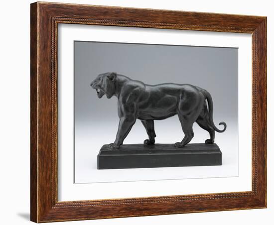 Striding Tiger, Modeled before 1874; Cast Later (Bronze)-Antoine Louis Barye-Framed Giclee Print