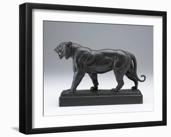 Striding Tiger, Modeled before 1874; Cast Later (Bronze)-Antoine Louis Barye-Framed Giclee Print