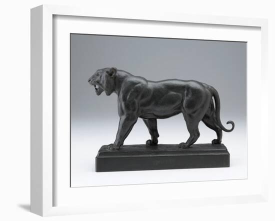 Striding Tiger, Modeled before 1874; Cast Later (Bronze)-Antoine Louis Barye-Framed Giclee Print