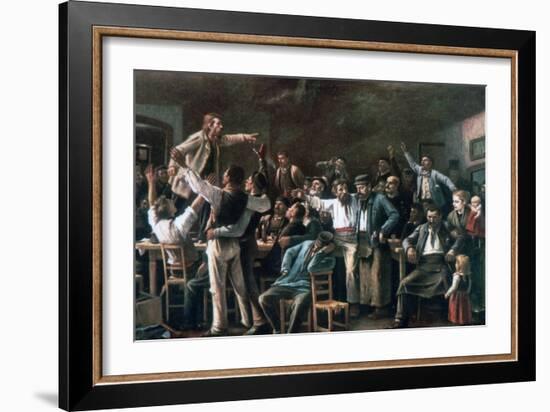 Strike, 1895-Mihaly Munkacsy-Framed Giclee Print