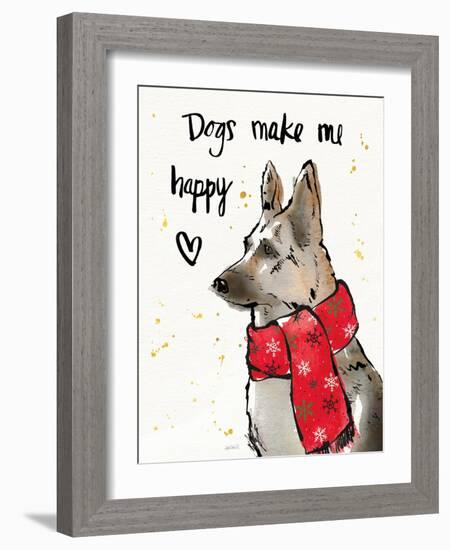 Strike a Paws VIII Christmas-Anne Tavoletti-Framed Art Print