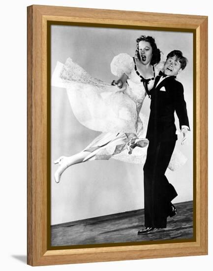 Strike Up The Band, Judy Garland, Mickey Rooney, 1940-null-Framed Stretched Canvas