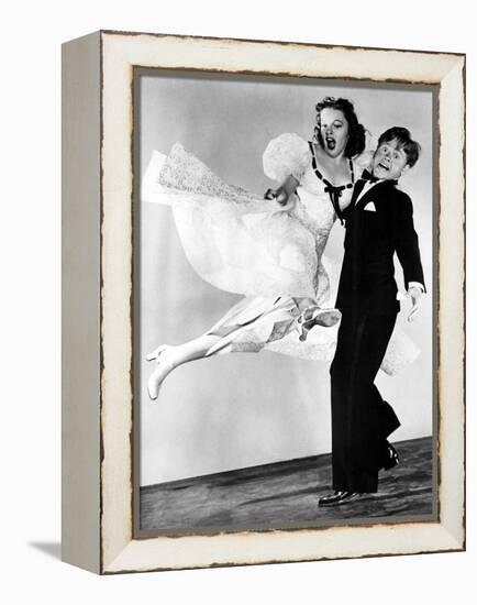 Strike Up The Band, Judy Garland, Mickey Rooney, 1940-null-Framed Stretched Canvas