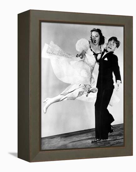 Strike Up The Band, Judy Garland, Mickey Rooney, 1940-null-Framed Stretched Canvas