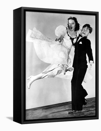 Strike Up The Band, Judy Garland, Mickey Rooney, 1940-null-Framed Stretched Canvas